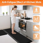 TranquilRelax 4/5 Inch Cushioned Anti Fatigue Kitchen Mats for Floor, Black - Image 4