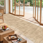 2'6''x10' Runner Rug Non Slip,Washable Kitchen Rugs,Brown by Restydon