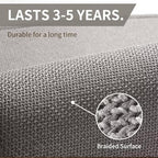 YDKGL Kitchen Mat Kitchen Rugs Sets of 2 PCS Non Slip Gray 17"x30"+17"x47" - Image 6