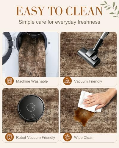 OLANLY 2x3 Washable Small Rug Non Slip Indoor Door Mat for Entryway Bedside - Image 6