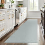 EARTHALL Washable Runner Rug, Non Slip Foyer Runner, 3x8 Ft, Turquoise/Gray - Image 6