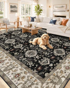 OLANLY 8x10 Washable Area Rug, Soft Non Slip Carpet for Bedroom Living Room by OLANLY