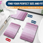 OLANLY Large Bathroom Rugs 50x30, Extra Soft Absorbent Microfiber Bath Rugs - Image 2