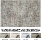 4x6 Area Rugs for Living Room: Washable Abstract Brown Black Bedroom Carpet - Image 7