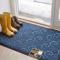 GORILLA GRIP WeatherMAX Door Mat, Indoor Outdoor, 47x35, Blue Ocean Waves by GorillaGrip