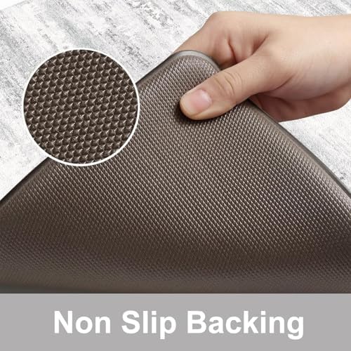 KIMODE Anti Fatigue Kitchen Mats for Floor, Abstract Half Moon Kitchen Rug - Image 4