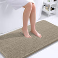 OLANLY Bathroom Runner Rugs 44x24, Soft Absorbent Chenille Bath Rugs, Rubber Backing Quick Dry, Machine Washable Long Bath Mats for Bathroom Floor, Tub and Shower, Home Decor Accessories, Warm Taupe by OLANLY