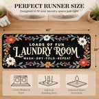 Soft Laundry Room Rug Runner, 20"x60", Washable, Non-Slip Thick Mat - Image 2