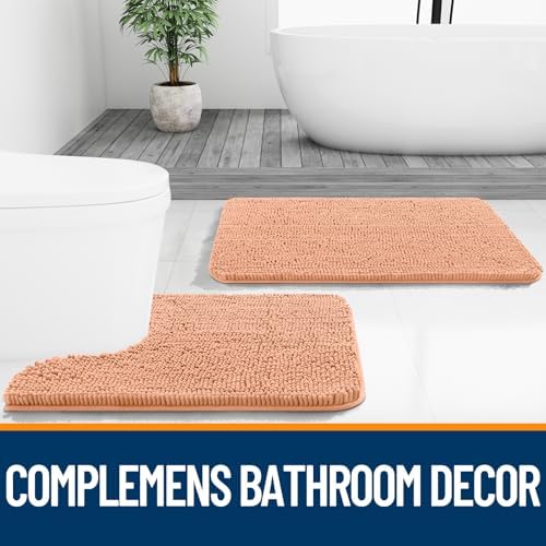 OLANLY Bathroom Runner Rugs 70x24, Extra Soft Absorbent Chenille Bath Rugs - Image 7