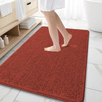 OLANLY Large Bathroom Rugs 59x35, Extra Soft Absorbent Chenille Bath Rugs by OLANLY