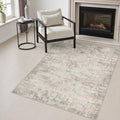 Area Rug Living Room: 3x5 Modern Washable Soft Carpet Brown Beige by FXRHLP