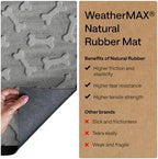 GORILLA GRIP WeatherMAX Door Mat, Indoor Outdoor, 35x23, Light Gray Bones - Image 6