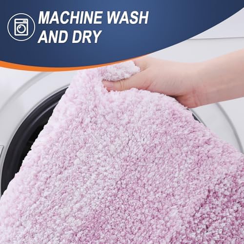 OLANLY Bathroom Runner Rug 47x24, Extra Soft Absorbent Microfiber Bath Rugs - Image 5
