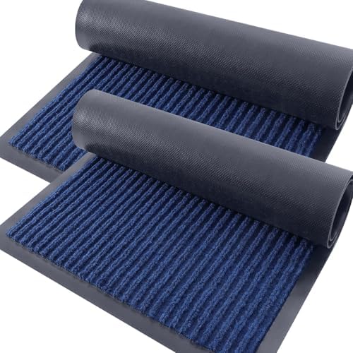 OLANLY 2-Pack Front Door Mats 59x23, Waterproof Heavy-Duty Doormats by OLANLY