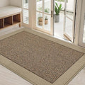 BEQHAUSE Indoor Door Mat 32" x 48", Dirt Trapper Door Mats, Taupe by BEQHAUSE