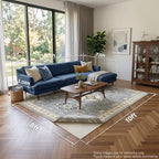 Veken Non Slip Rug Pad Gripper 8 x 10 Feet Extra Thick Pads for Any Hard Surface Floors, Keep Your Rugs Safe and in Place, Under Carpet Mat, with More Than 99 Pieces Anti-Slip Solid Square Pattern - Image 6