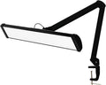 LED Architect Desk Lamp with Clamp, Metal Swing Arm 4500 Lumens Dimming Office Table Lamp for Task Work Drafting Reading Desktop, 342PCS Bright LEDs, 50W Workbench Lamp(Black)