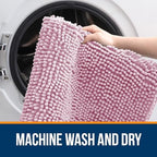 OLANLY Large Bathroom Rugs 44x32, Extra Soft Absorbent Chenille Bath Rugs - Image 5
