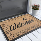 Yimobra Artificial Grass Welcome Mat, 29.5 x 17 in, Yellow by Yimobra