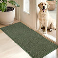 BEQHAUSE Dirt Trapper Door Mat 20" x 48", Non-Slip Washable Doormats, Green by BEQHAUSE