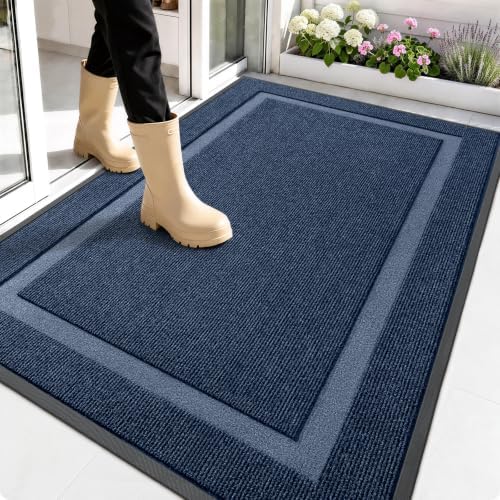 OLANLY Front Door Mat Outside 59x30, All-Season Heavy-Duty Rubber Doormat by OLANLY