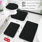 OLANLY Bathroom Rugs 32x20, Extra Soft Absorbent Chenille Bath Rugs - Image 2
