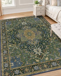 OLANLY 4x6 Washable Area Rugs, Soft Non Slip Carpet for Bedroom Living Room by OLANLY