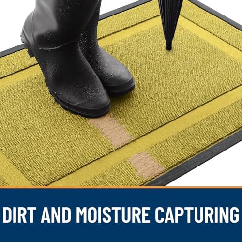 OLANLY Front Door Mat Outside 71x47, All-Season Heavy-Duty Rubber Doormat - Image 4