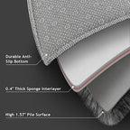 Ophanie Soft Fluffy Shaggy Rugs for Bedroom Living Room Dorm Nursery Home Decor Aesthetic 4x6 Ft Tie-Dyed Black & Light Grey - Image 3