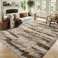 4x6 Khaki Fluffy Soft Area Rug Non-Slip for Bedroom Living Room Playroom by ModernHomeDecor