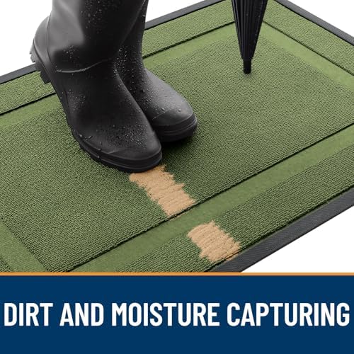 OLANLY Front Door Mat Outside 71x23, All-Season Heavy-Duty Rubber Doormat - Image 4