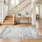 3x5 Rug for Entryway,Washable Area Rug,Blue - Image 4