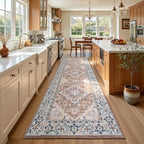 Lofus 3x10 Hallway Kitchen Washable Runner Rug, Entry Long Carpet Brown by Lofus