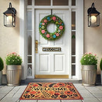 Outdoor Rug Door Mat, Welcome Mat Outdoor, Non-Slip Door Mat Outside Entrance, Stylish Welcome Mat, Entryway Rug, 19'x31' (16.WelcomeFlower) - Image 2