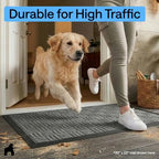 GORILLA GRIP WeatherMAX Door Mat, Indoor Outdoor Use, 72x24, Gray Maze - Image 6