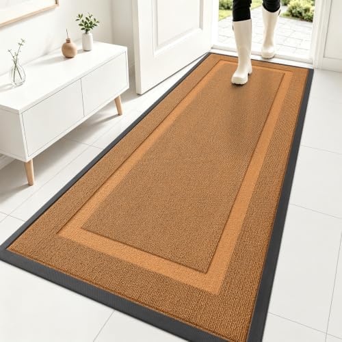 OLANLY Front Door Mat Outside 71x23, All-Season Heavy-Duty Rubber Doormat by OLANLY