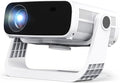 Wielio Smart Projector with WiFi 6 and Bluetooth - 4K Support 350Ansi Portable Bedroom Mini Projector Native 1080P , 2026 New Auto Keystone & Zoom Home Theater Cinema Movie Proyector, 120° Stand