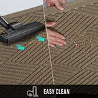 HIYARD Sturdy Front Door Mat, Absorbent Muddy Dirt Resist Welcome Door Mats Outdoor Indoor, Stain and Fade Resistant, Non-Slip Rubber Backing Low Profile Doormat for Entryway, 47×32, Beige - Image 7