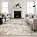 Area Rug Living Room: 8x8 Modern Washable Soft Carpet Ash Brown by FXRHLP