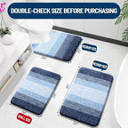 OLANLY Bathroom Runner Rug 70x24, Extra Soft Absorbent Microfiber Bath Rugs - Image 2