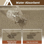 COSY HOMEER Kitchen Rugs Sets of 2 Non-Slip Washable,20"x30"+20"x48" - Image 5