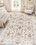 OLANLY 5x7 Washable Area Rug, Soft Non Slip Carpet for Bedroom Living Room by OLANLY