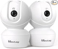 VIMTAG 4MP 5G Indoor Camera, Dog Camera with Speaker Pan 360° View, Cameras for Home Security Pet Baby with Motion Tracking Night Vision Phone App, 2-Way Audio, 24/7 SD & Cloud Storage,w/Alexa, 2Pack