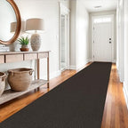EARTHALL Washable Runner Rug, Non Slip Hall Runner, 3x14 Ft, Taupe/Coffee - Image 5
