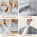 Kitchen Rugs Sets of 2, 2x3 2x4 Rug Runner,Grey - Image 7