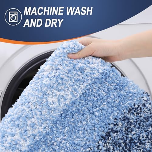 OLANLY Small Bathroom Rugs 24x16, Extra Soft Absorbent Microfiber Bath Rugs - Image 6
