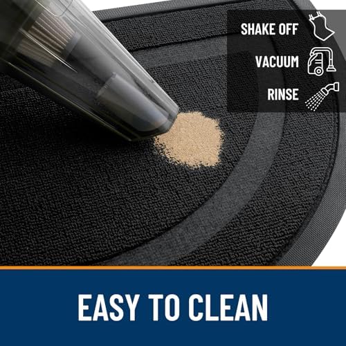 OLANLY Half Circle Front Door Mat Outside 47x23 All-Season Rubber Doormat - Image 5