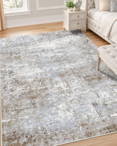 OLANLY 4x6 Washable Area Rug, Soft Non Slip Carpet for Bedroom Living Room by OLANLY