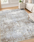 OLANLY 4x6 Washable Area Rug, Soft Non Slip Carpet for Bedroom Living Room by OLANLY