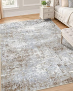 OLANLY 4x6 Washable Area Rug, Soft Non Slip Carpet for Bedroom Living Room by OLANLY